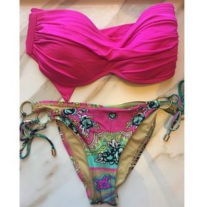 Vitamin A Swimwear Bandeau Bikini Set